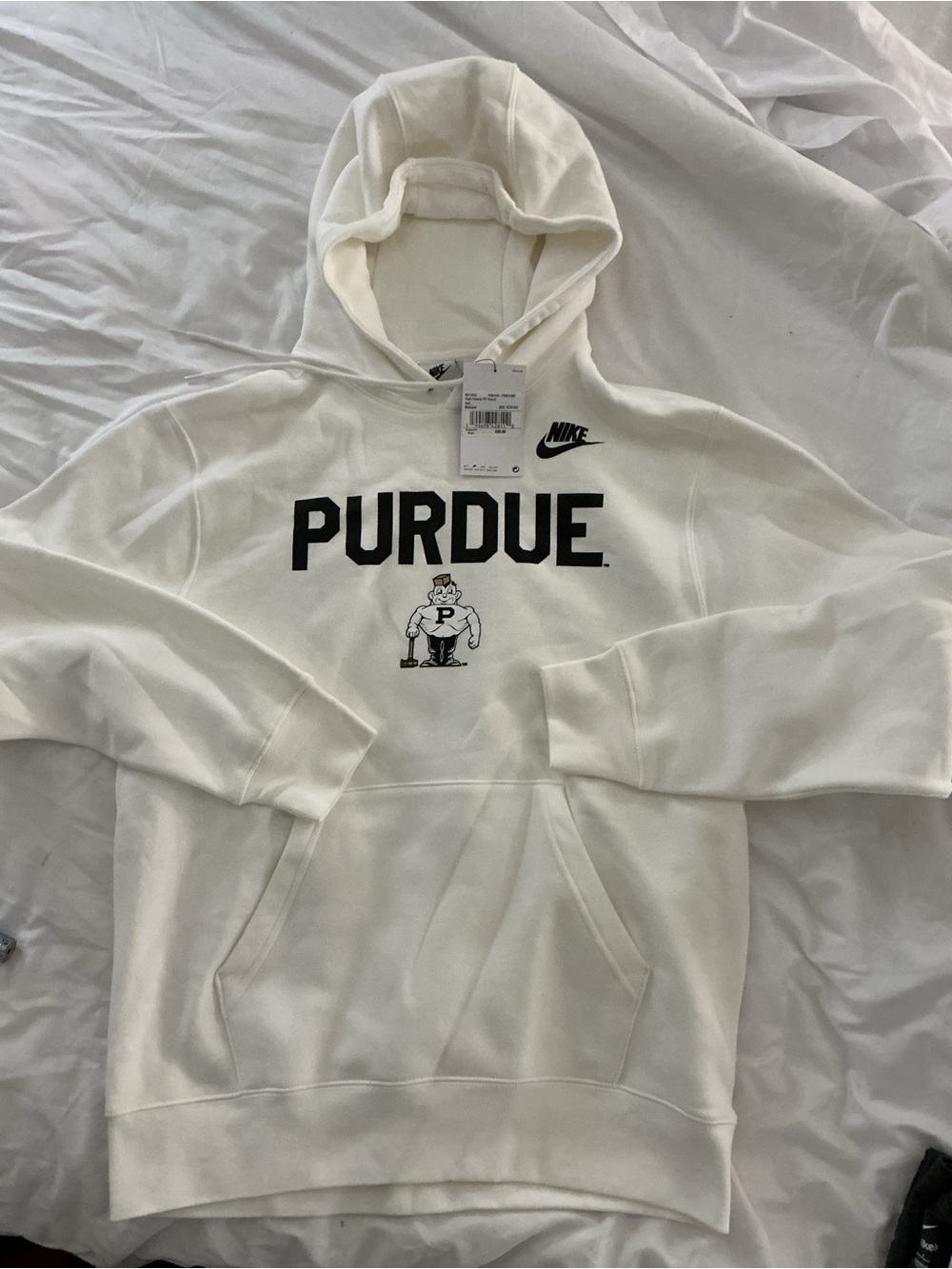Nike Purdue Boilermakers Club Fleece Hoodie Brand New NWT Medium #Back2School
